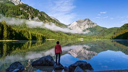 OD 0818 Salzkammergut Salzburger Land Österreich Langbathseen