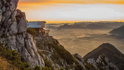 OD Reichenhaller Haus Staufenhaus Hochstaufen Berchtesgadener-Land Bayern Berghütte