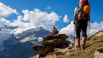 OD 2018 Schweiz Wallis Berge Bergtour Wandern Wanderer