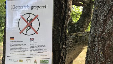 Förstelsteinkette im Frankenjura gesperrt