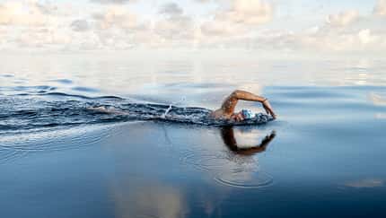 Extremschwimmerin Nathalie Pohl Weltrekord Jersey Channel 2020