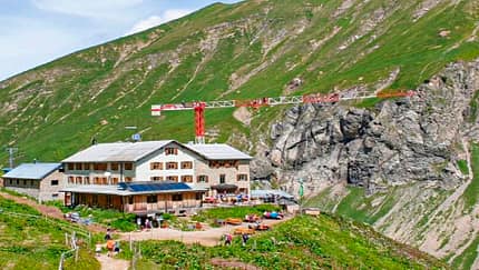 Sanierungen auf der Kemptner Hütte in Oberstdorf