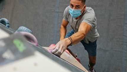Bouldern mit Maske