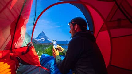 Camping mit Zelt