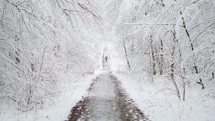 Eis und Schnee im Winter