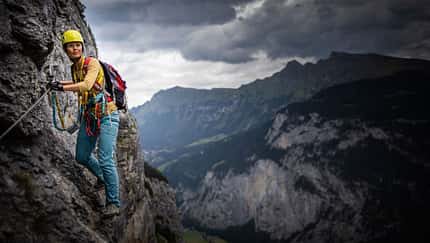Klettersteig in den Alpen