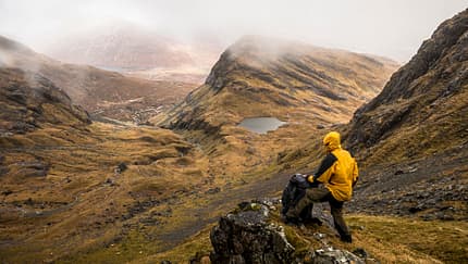 Wanderer in Schottland - Bla Bheinn - Munro - Isle of Skye