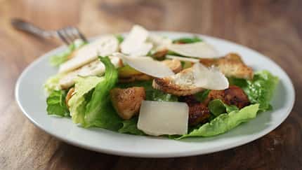 Einfacher Salat für unterwegs - Caesar Salad