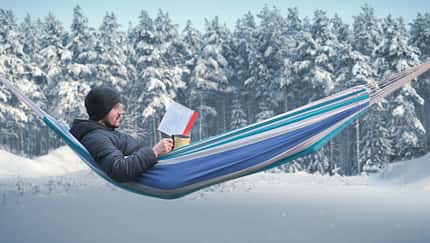 Hängematte im Winter