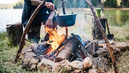 Kochen am Lagerfeuer