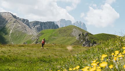 Lungiarü im Naturpark Puez-Geisler, Dolomiten