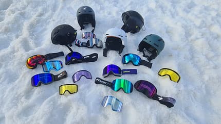 Skibrillen / Skihelme Test Skibrillen / Skihelme Test