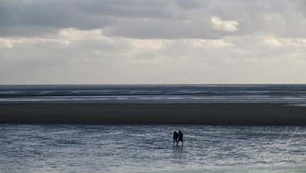 Strandspaziergang in St. Peter-Ording Strandspaziergang in St. Peter-Ording