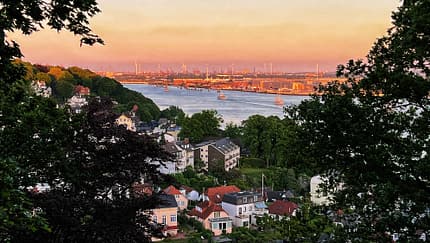 Hamburg Wandern Deutschland Blankenese Elbhöhenweg