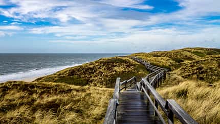 Schleswig-Holstein Deutschland Wandern Wanderung Meer Nordsee Norden Strandtreppen Sylt Insel