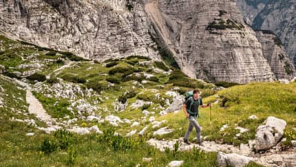 Wanderer in den Dinaren , Slowenien