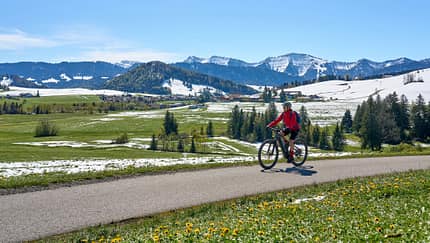 Mountainbiken im Allgäu - im Frühling