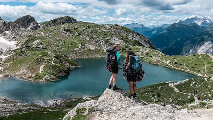 Mehrtagestour, Höhenweg 1, Dolomiten, Südtirol, Italien