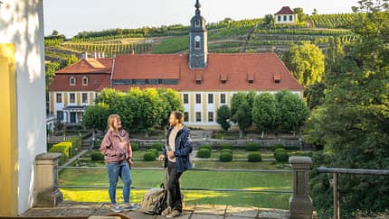 Seußlitzer Weinsichttour in der Region Dresden Elbland, Deutschland