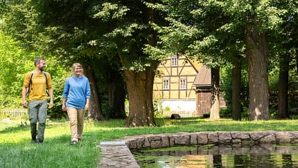 Wandern durch die Triebischtäler in der Region Dresden Elbland, Deutschland Wandern durch die Triebischtäler in der Region Dresden Elbland, Deutschland