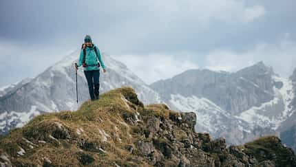 Wanderung durch die Ammergauer Alpen, Bayern, Deutschland