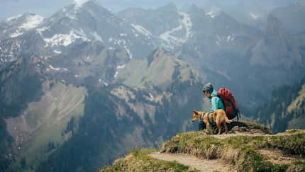 Wanderung durch die Ammergauer Alpen, Bayern, Deutschland