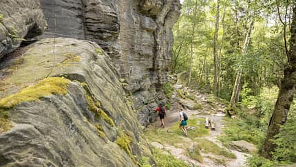 Das Bielatal im Hinterland des Elbsandsteingebirges, Sächsische Schweiz Das Bielatal im Hinterland des Elbsandsteingebirges, Sächsische Schweiz