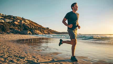 Läufer am Strand Läufer am Strand