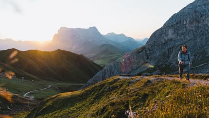Auf dem Dolomiten Höhenweg Nr. 9 in Südtirol