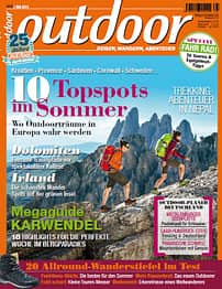 OD 0513 outdoor Heft Titel Magazin Cover Mai