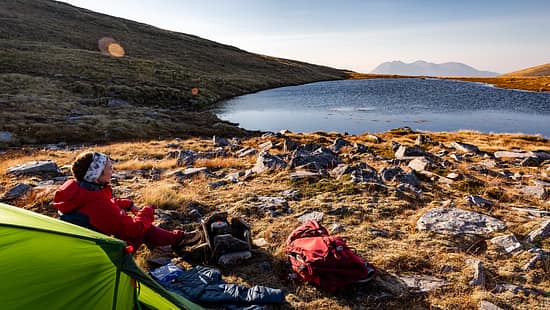 In den Bergen der Fannichs im wilden Nordwesten der Highlands