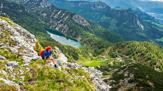 Wandern im Salzkammergut, Salzburg, Österreich