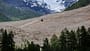 Helikopter über Blatten - Bergsturz im Wallis