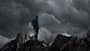 Gewitter am Berg, dunkle Wolken