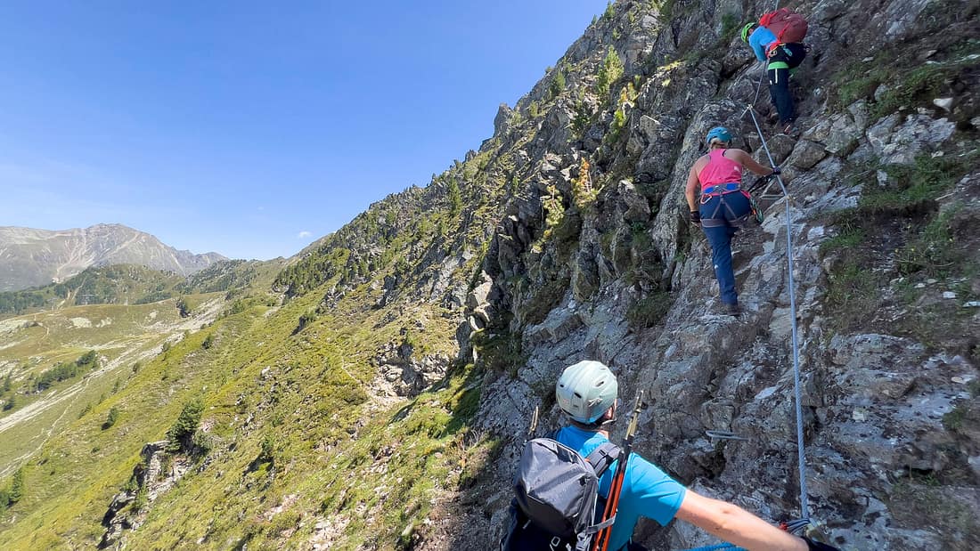 Der neue Klettersteig Rosskopf im Ötztal