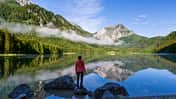 OD 0818 Salzkammergut Salzburger Land Österreich Langbathseen
