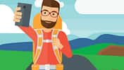 OD 2018 GPS Smartphone Handy Wandern Navigation Orientierung Illu