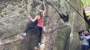 Charlotte André flasht Le Mur du Son 8A+