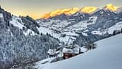 Winterlandschaft in den Bergen