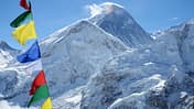 Gipfel des Mount Everest oder Chomolungma - höchster Berg der Welt, Blick von Kala Patthar, Nepal, Himalaya
