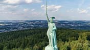 Deutschland Wanderungen Nordrhein Westfalen NRW Wandern Urlaub Hermannsdenkmal Statue