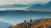 Wandern in Friaul Julisch Venetien im Herbst - Matajur, Valli del Natisone.