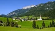 brandenberg alps,building,colour,green,guffert,landscape,steinberg am rofan,tyrol Bergsteigerdörfer in den Alpen - Steinberg am Rofan