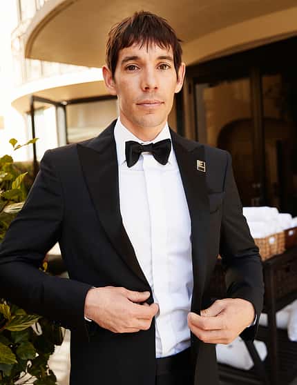 KL Alex Honnold Free Solo Oscar-Verleihung mit The North Face Tuxedo KL Alex Honnold Free Solo Oscar-Verleihung mit The North Face Tuxedo