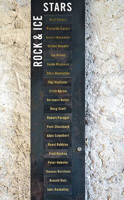 KL Tafel von Reinhold Messner: Berühmte Bergsteiger, die 70 Jahre alt geworden sind
