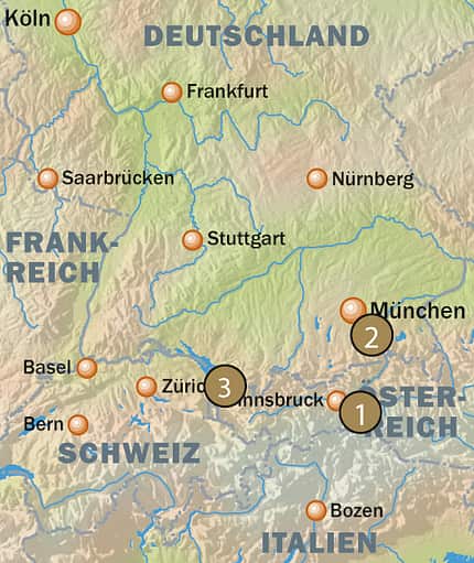 OD Berghütten Karte OD Berghütten Karte
