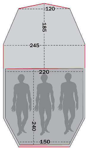 OD Tatonka Alaska 3 Zeltskizze OD Tatonka Alaska 3 Zeltskizze