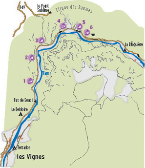 Tarnschlucht Übersicht Tarnschlucht Übersicht