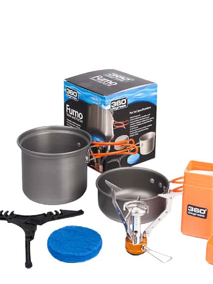 Das ultraleichte 360 Degrees Furno Stove & Pot Set Das ultraleichte 360 Degrees Furno Stove & Pot Set