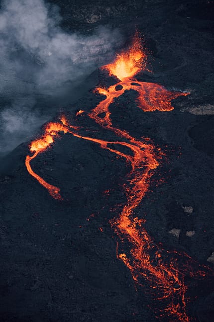 Vulkanausbruch La Réunion Vulkanausbruch La Réunion